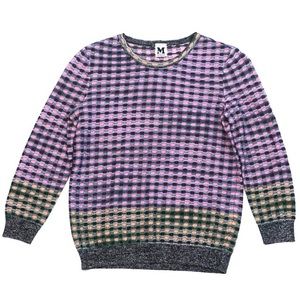 M Missoni Multicolor Metallic Knit Sweater Top